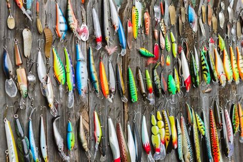 used fishing lures